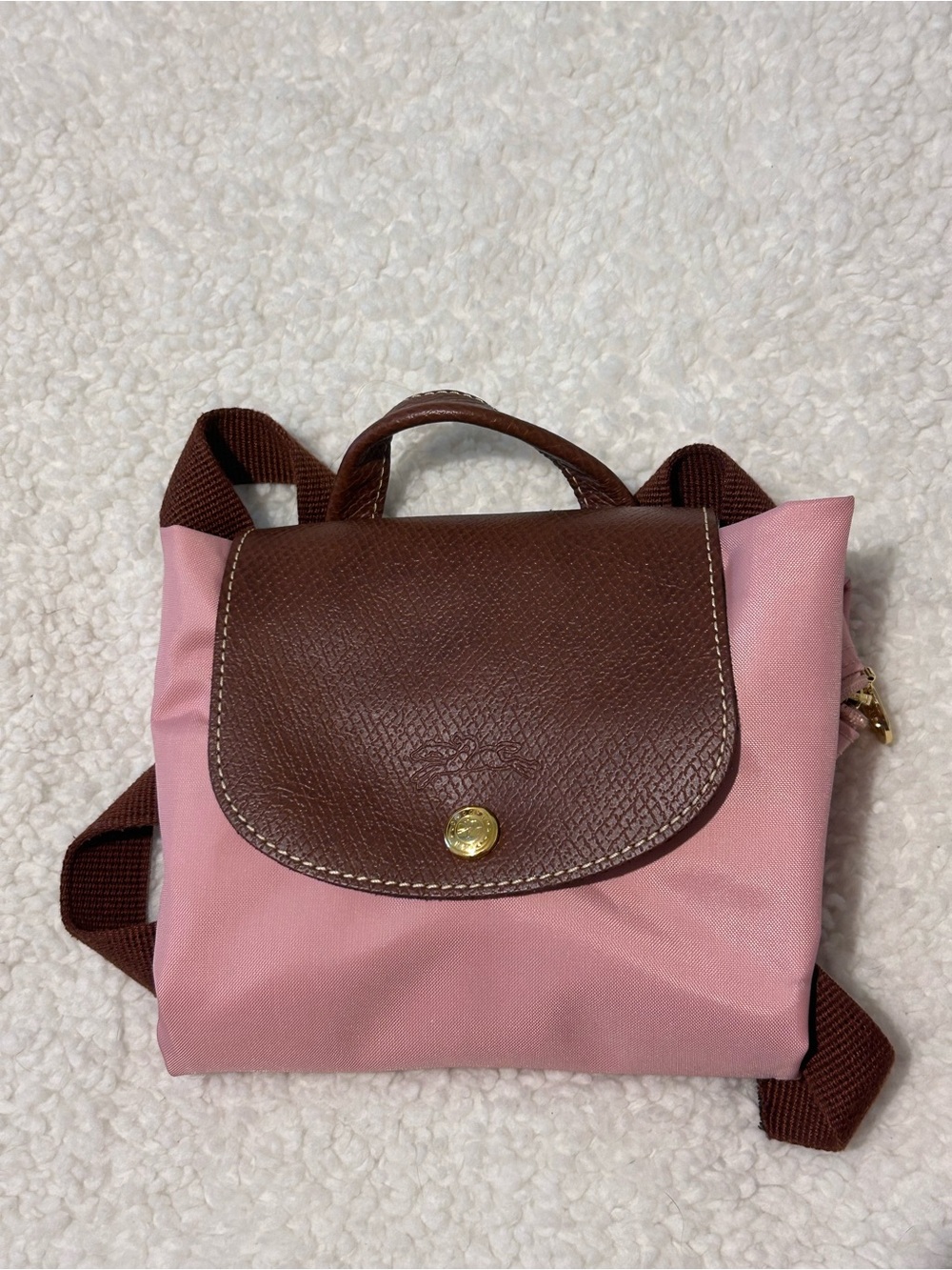 Longchamp le pliage backpack pink VGUC